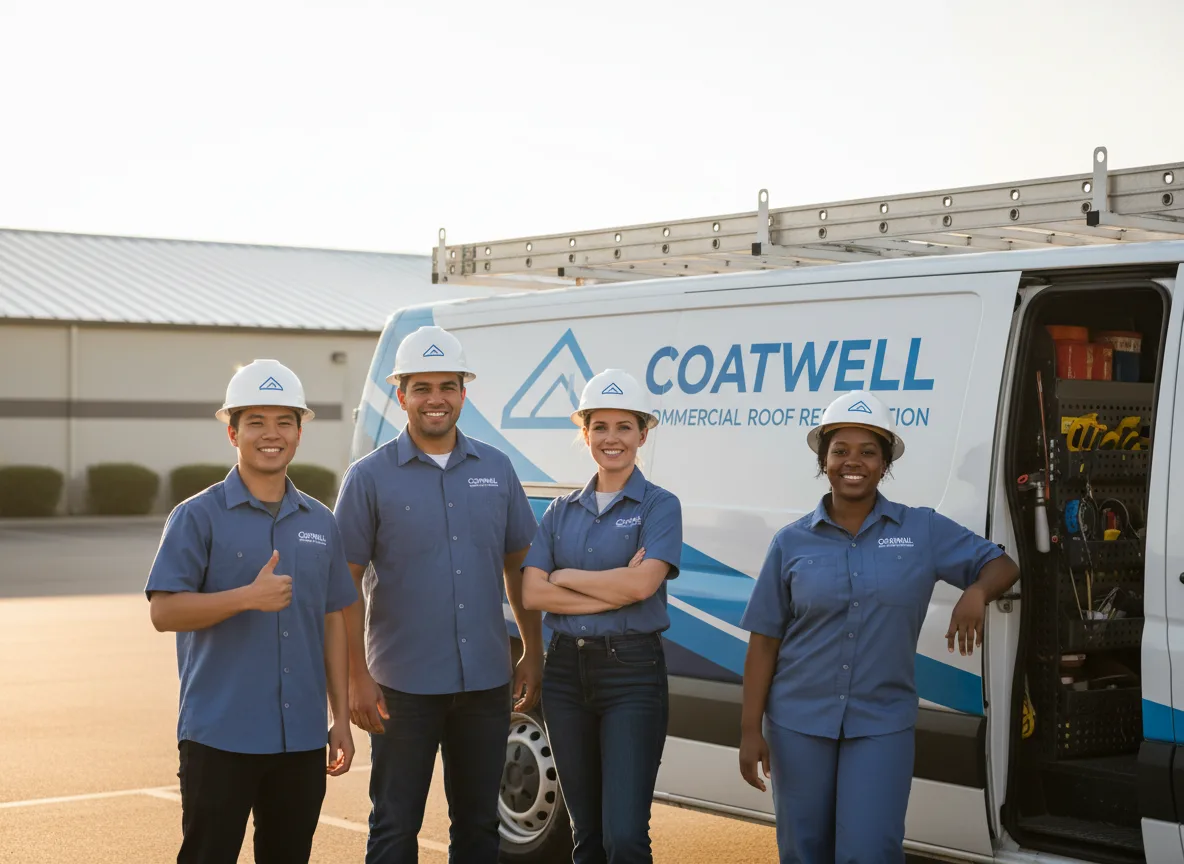 Commercial roof coating company in Reinholds, PA